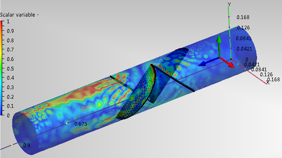 Diseño y simulación CFD de mezcladores estáticos para diversas aplicaciones.